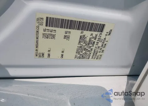 2018 Nissan Maxima 3.5 Sr из США, поврежденный, VIN 1N4AA6AP1JC383629